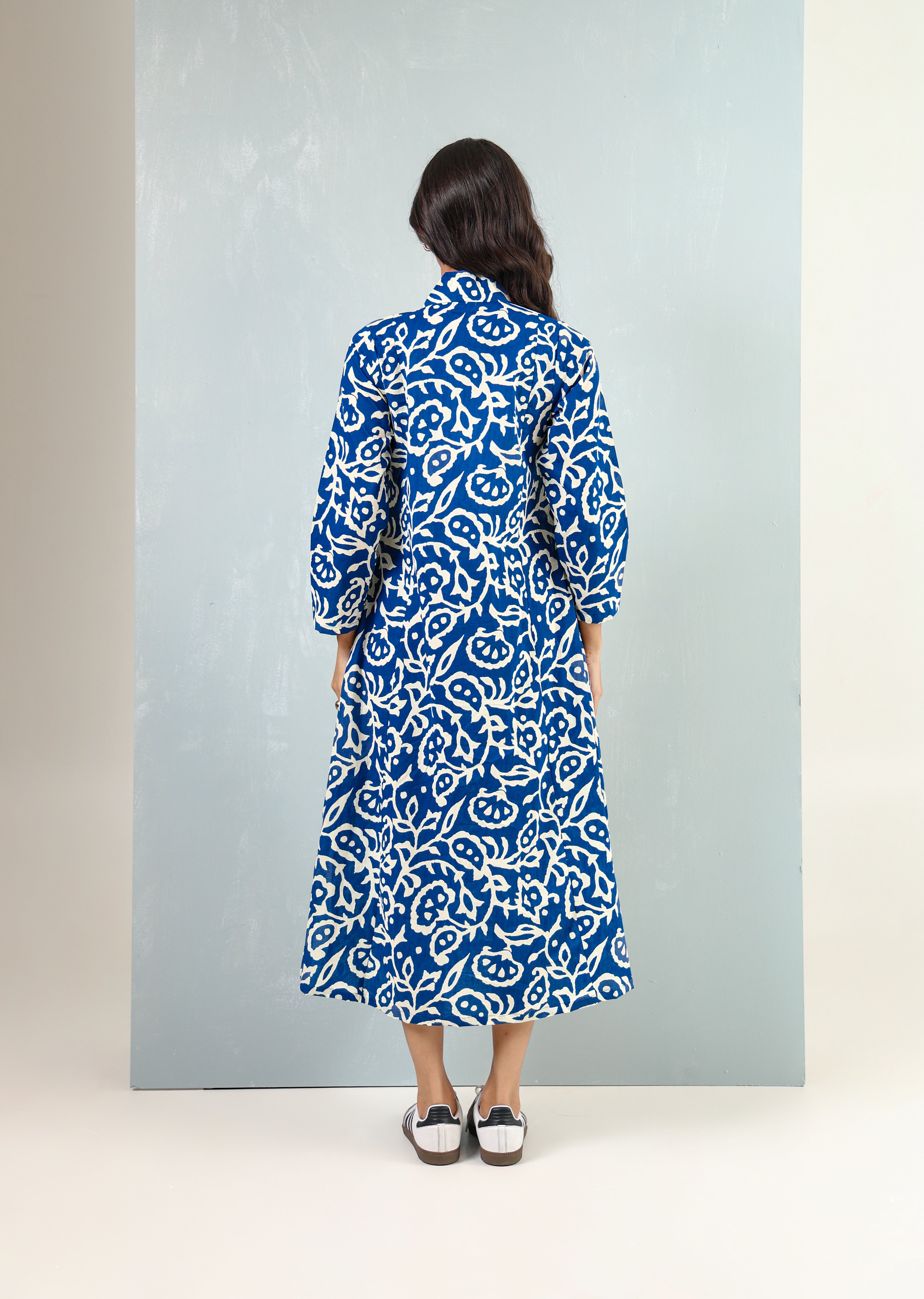 Nude Floral Day Dress