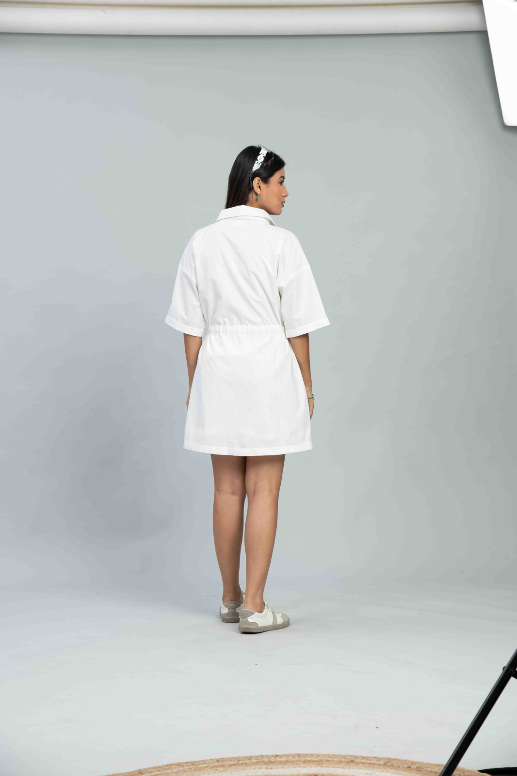 Classic White Short Dress