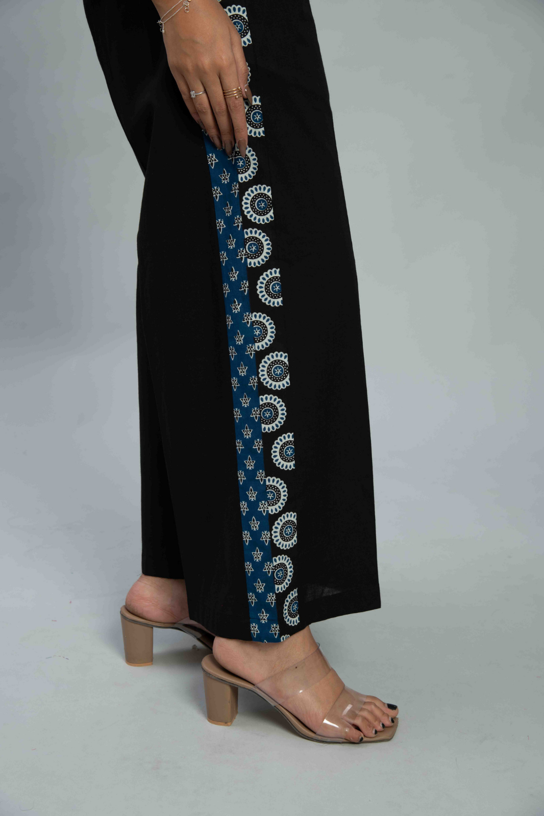 Black & Blue Waistcoat Co Ord set