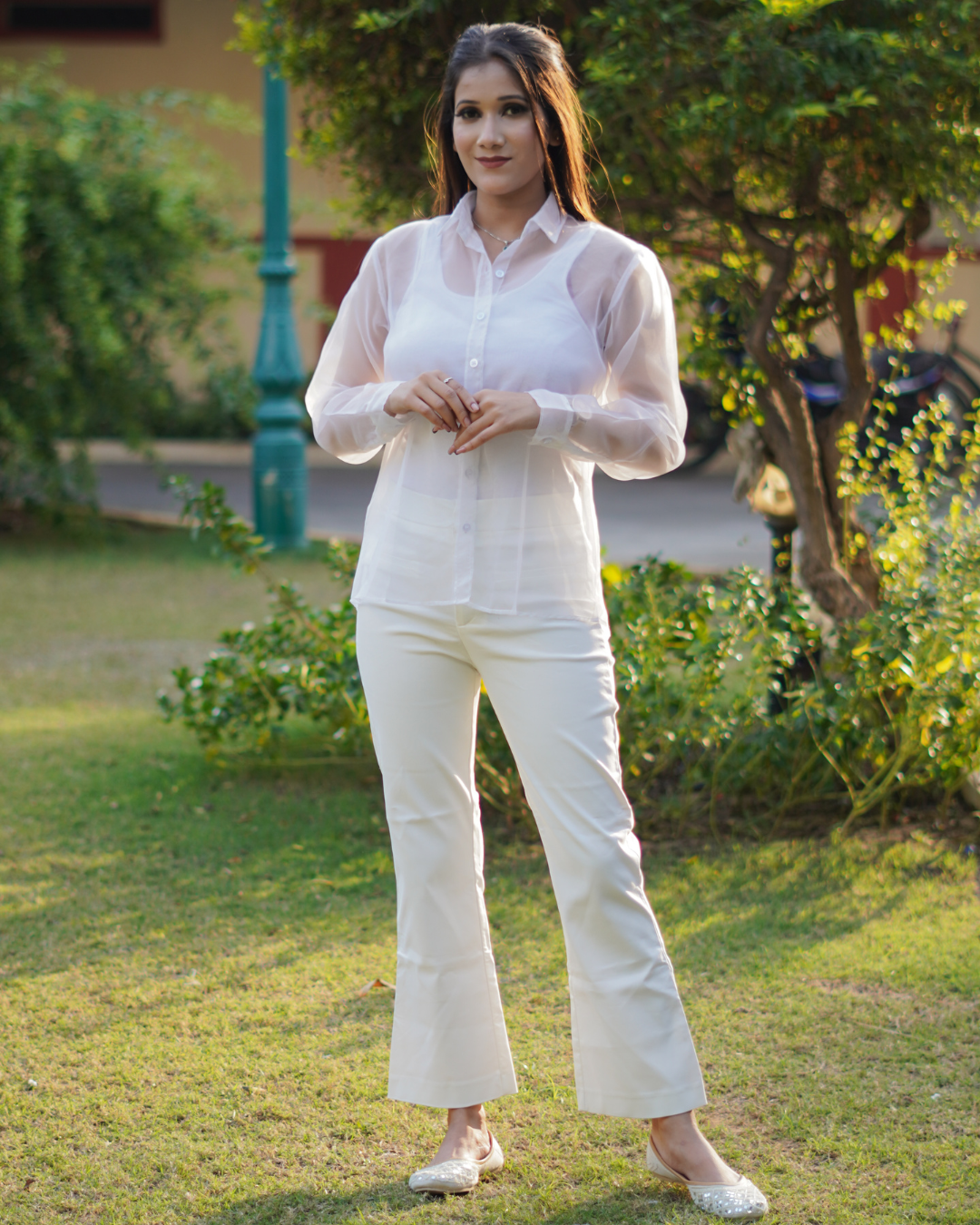 Sheer Organza Shirt