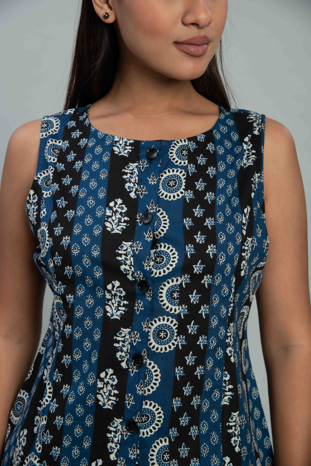 Black & Blue Waistcoat Co Ord set