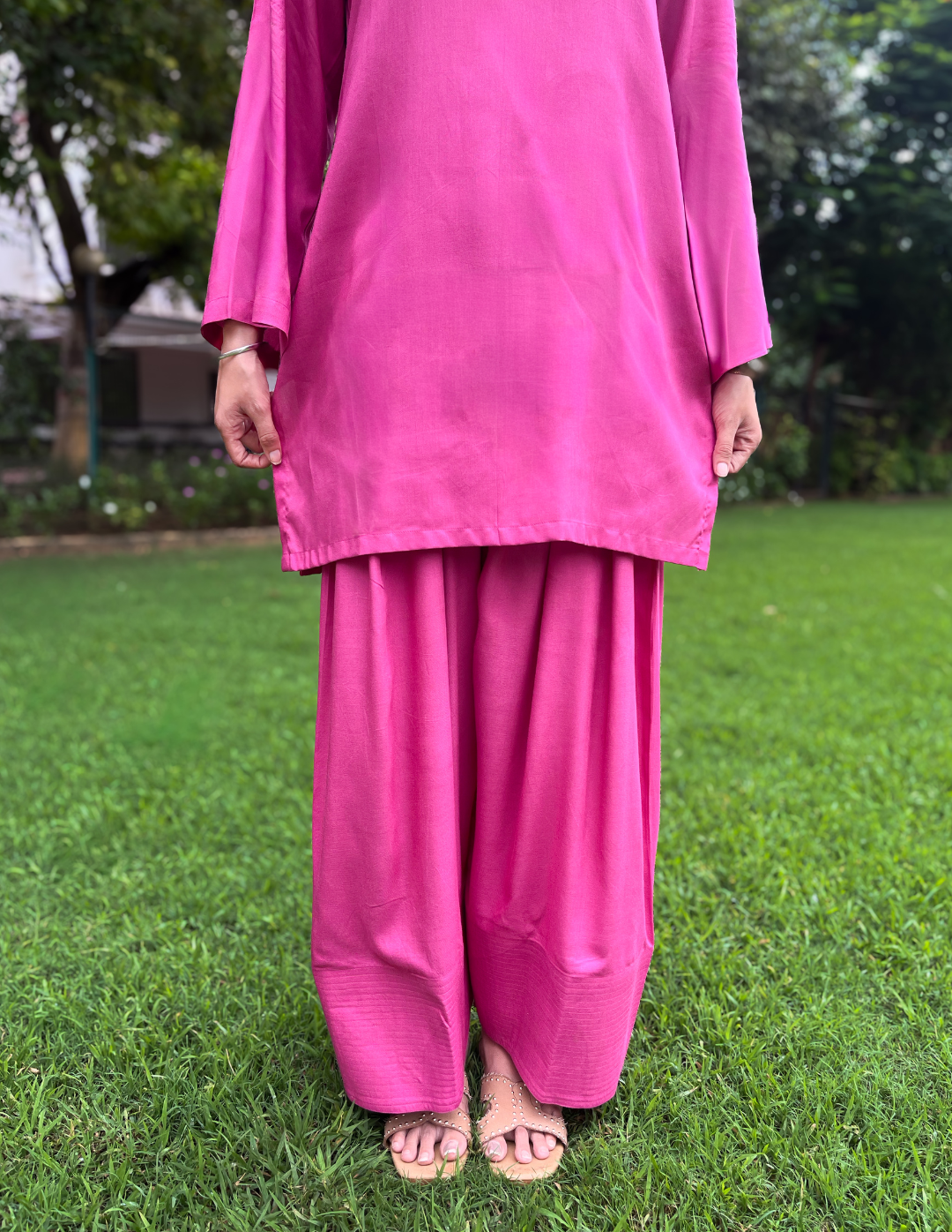 Pink Farshi Salwar Set