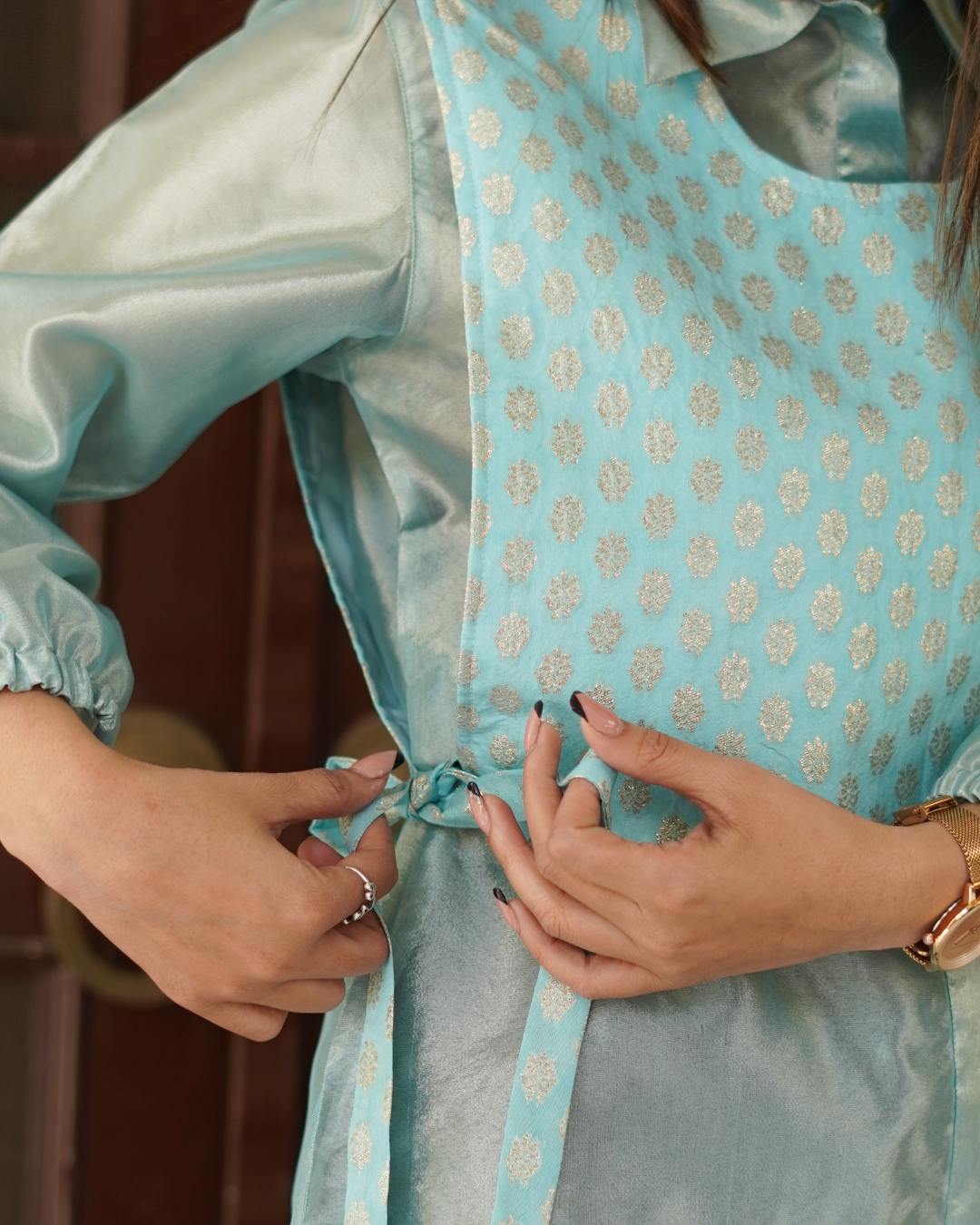 Brocade Bib