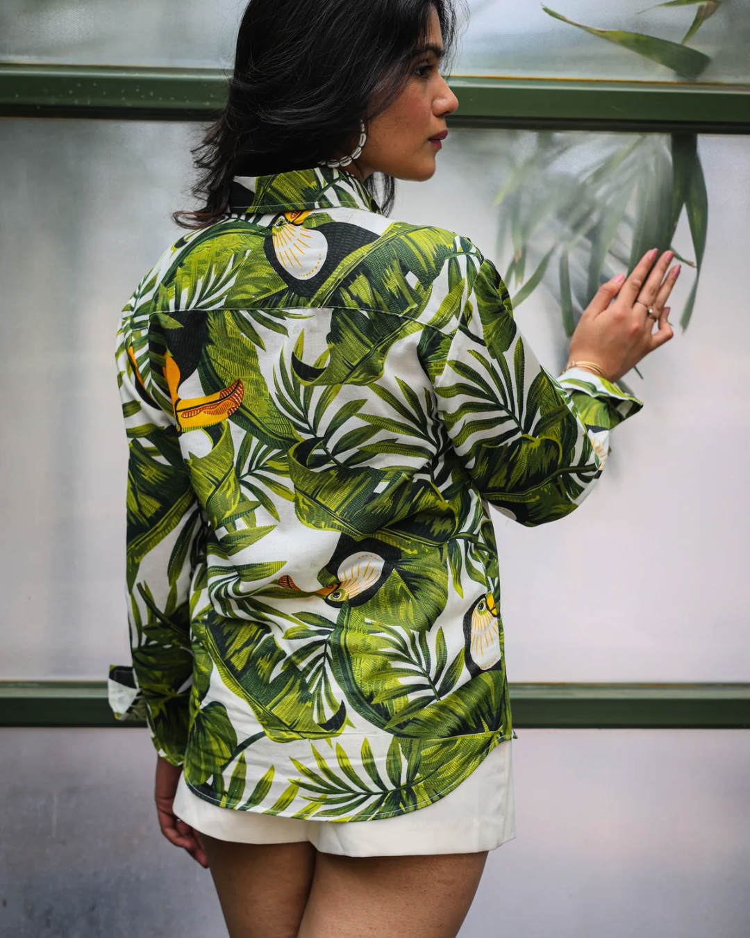 Statement Tropical Print Shirt