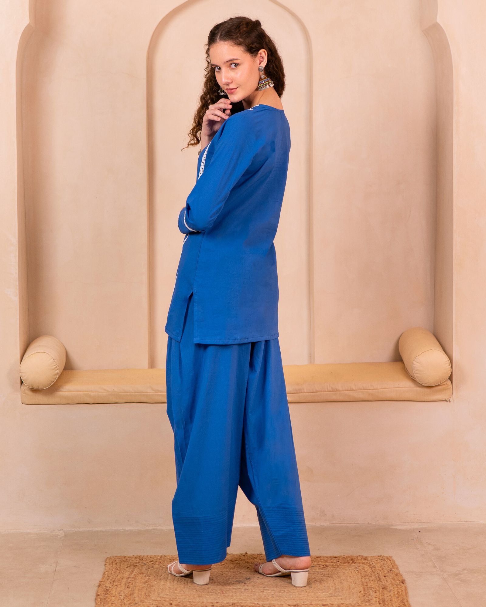 Solid Blue Farshi Set