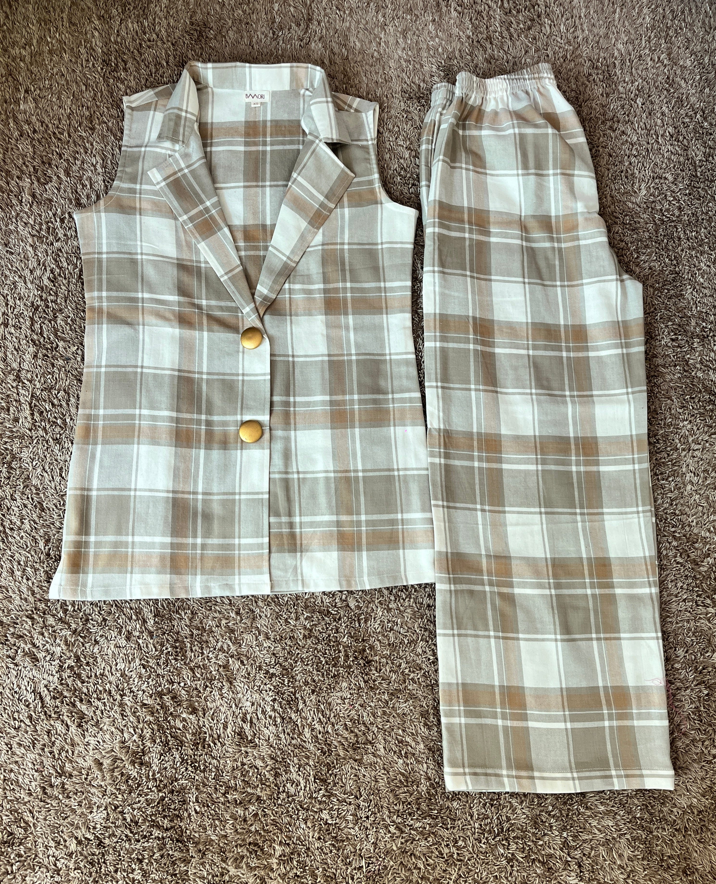 Cotswool Plaid Co Ord Set