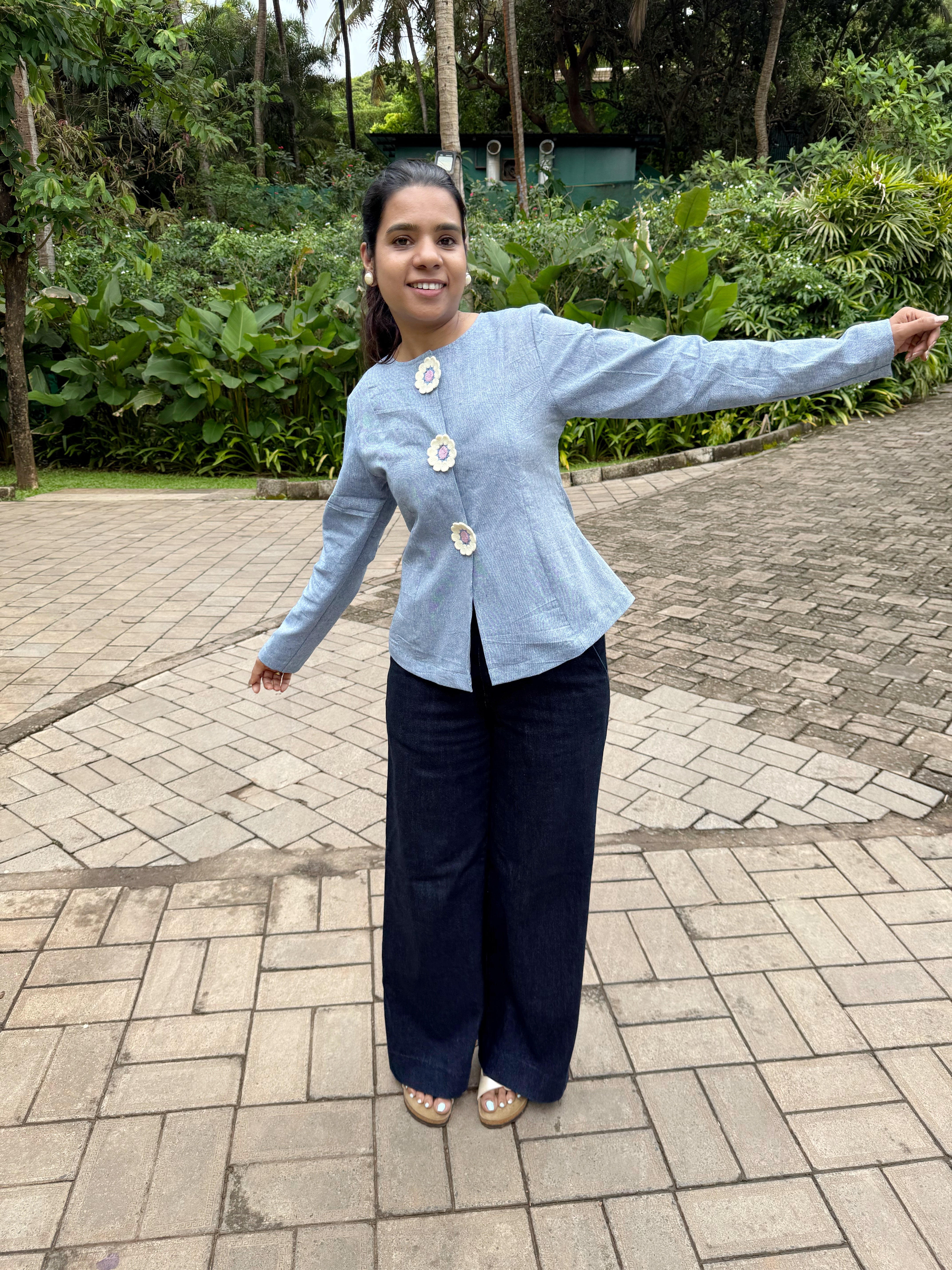 Denim jacket Style Top