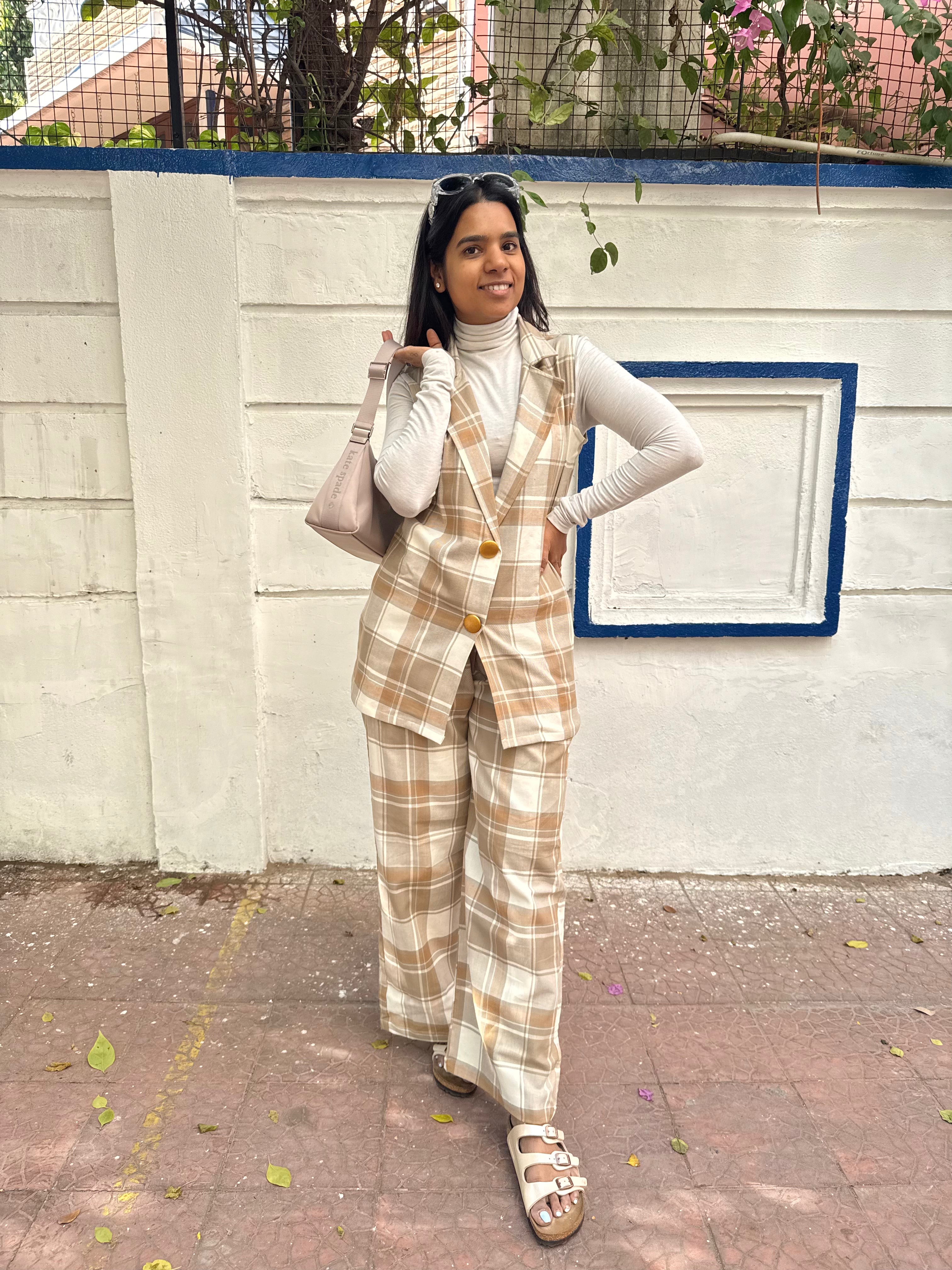 Cotswool Plaid Co Ord Set