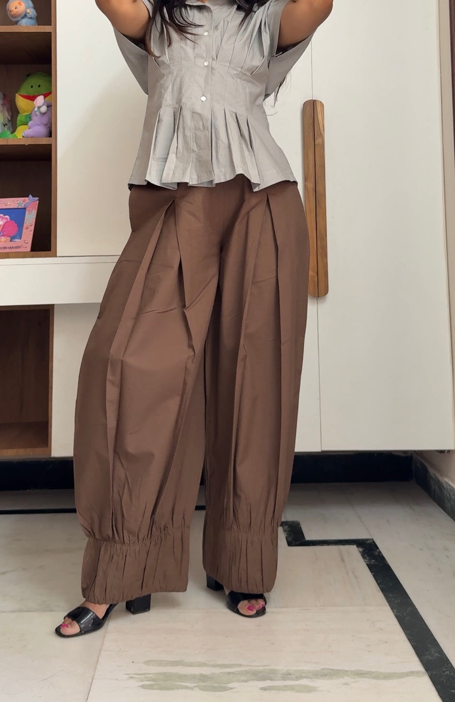 Mocha Brown Balloon Pants