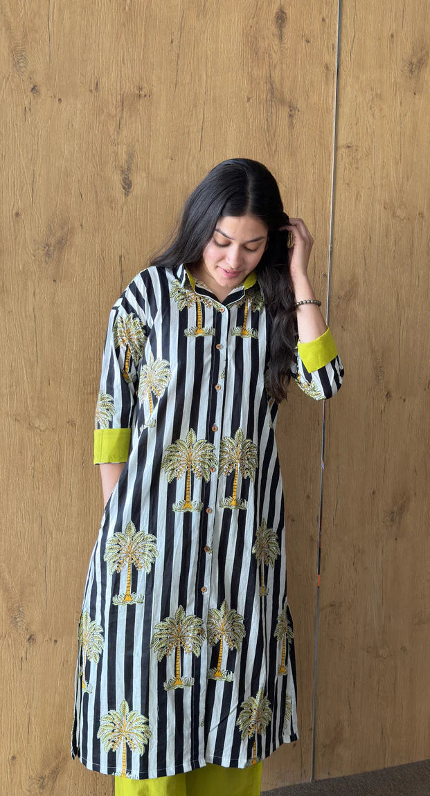 Palm tree Cotton Kurti