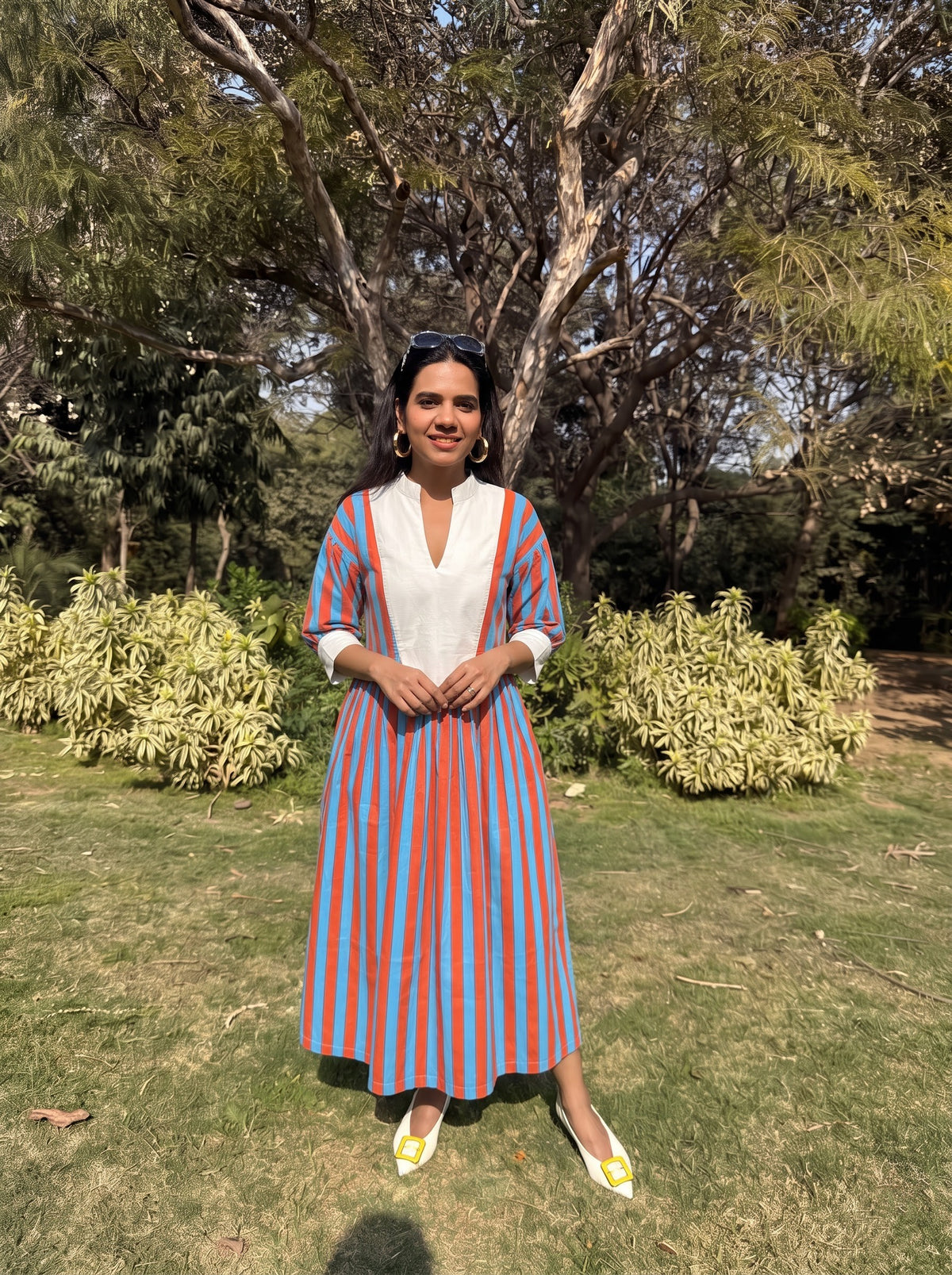 Sunset Sky Striped Dress