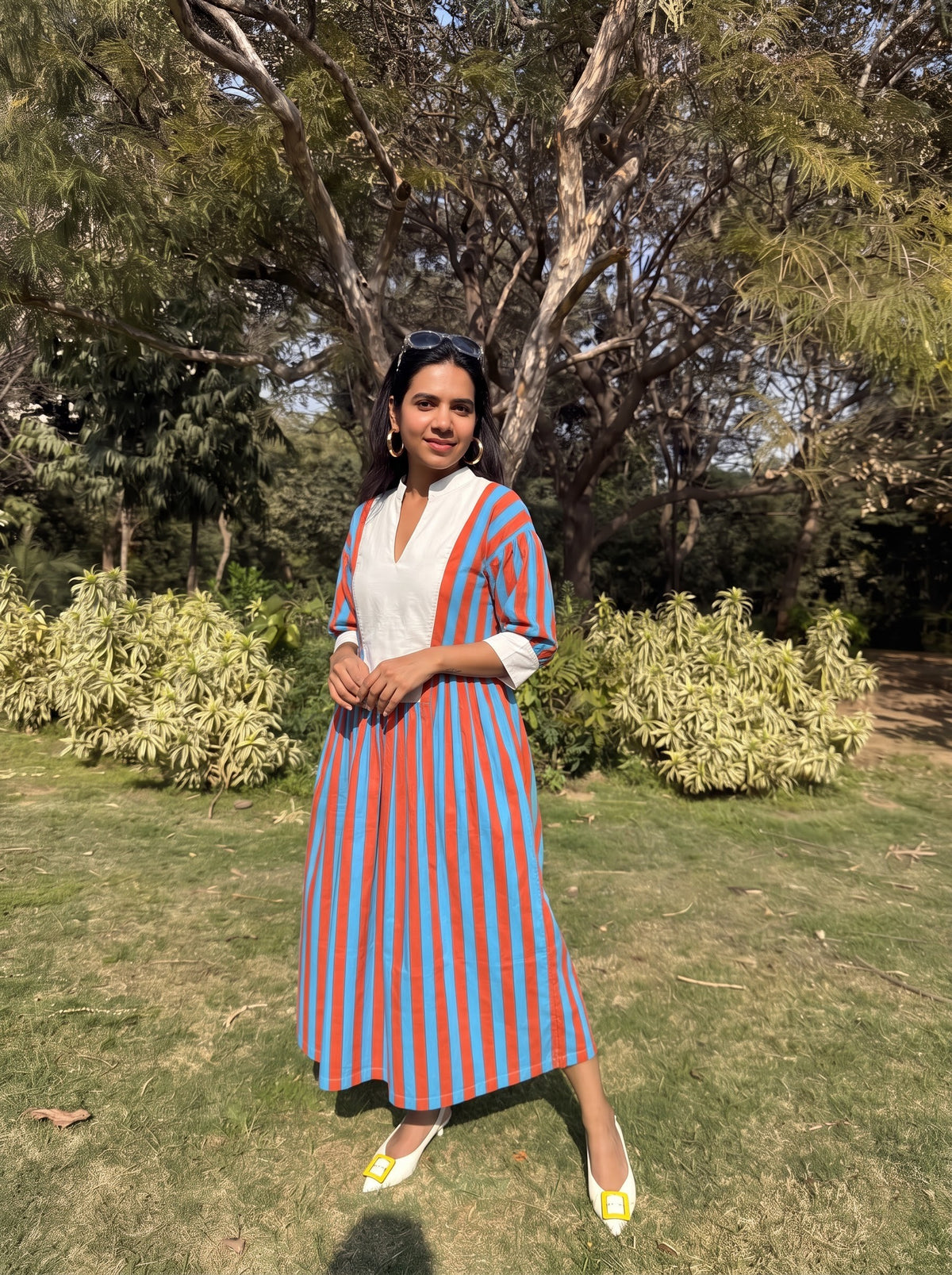 Sunset Sky Striped Dress
