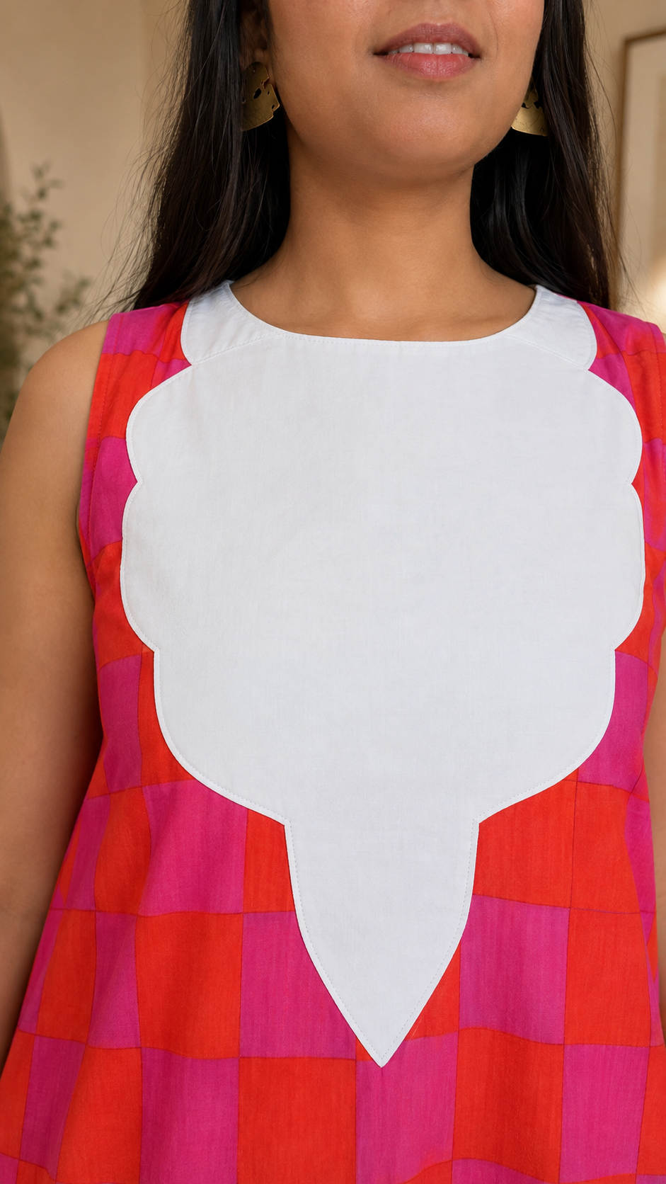 Pink and Orange Checks Co Ord set