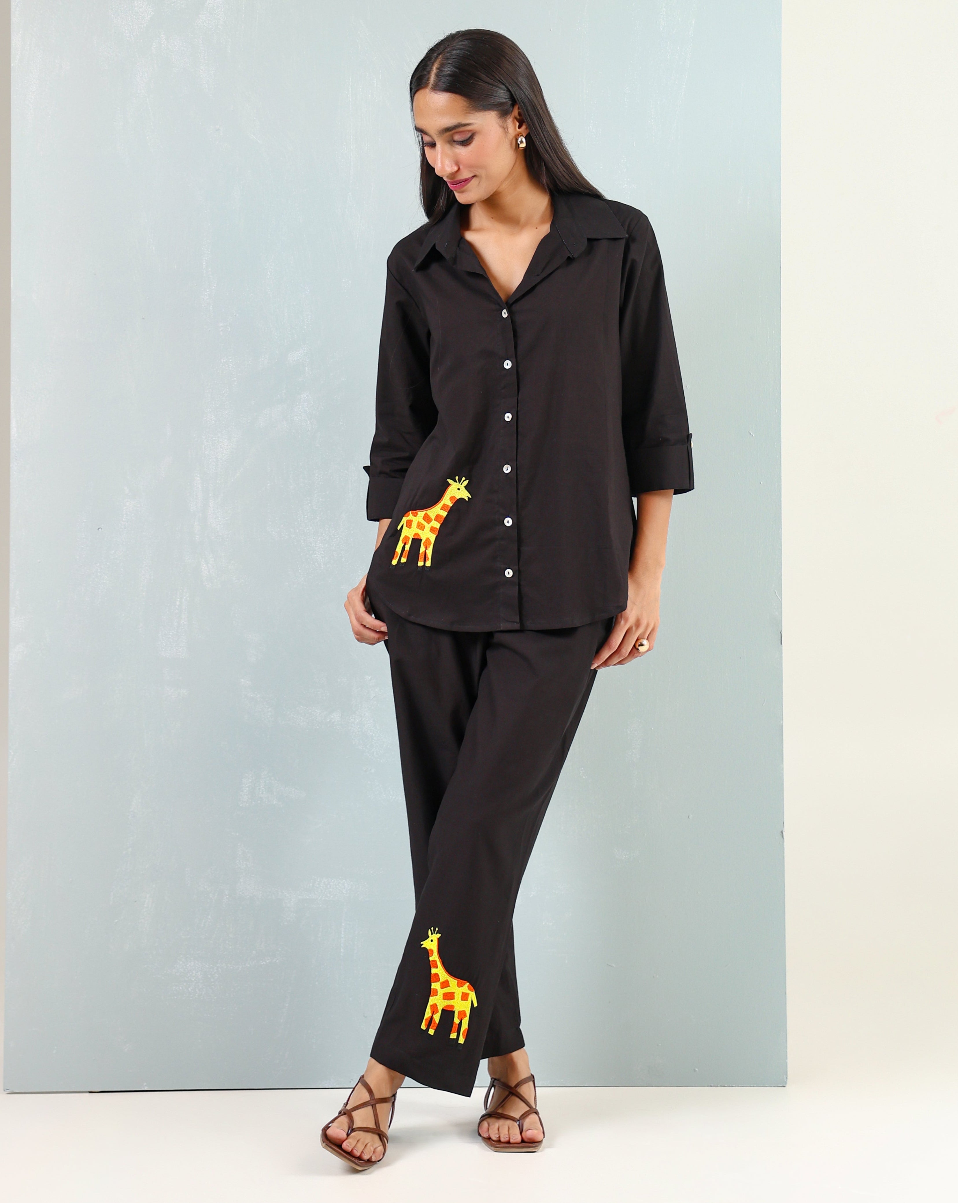 Black Giraffe Co-ord set