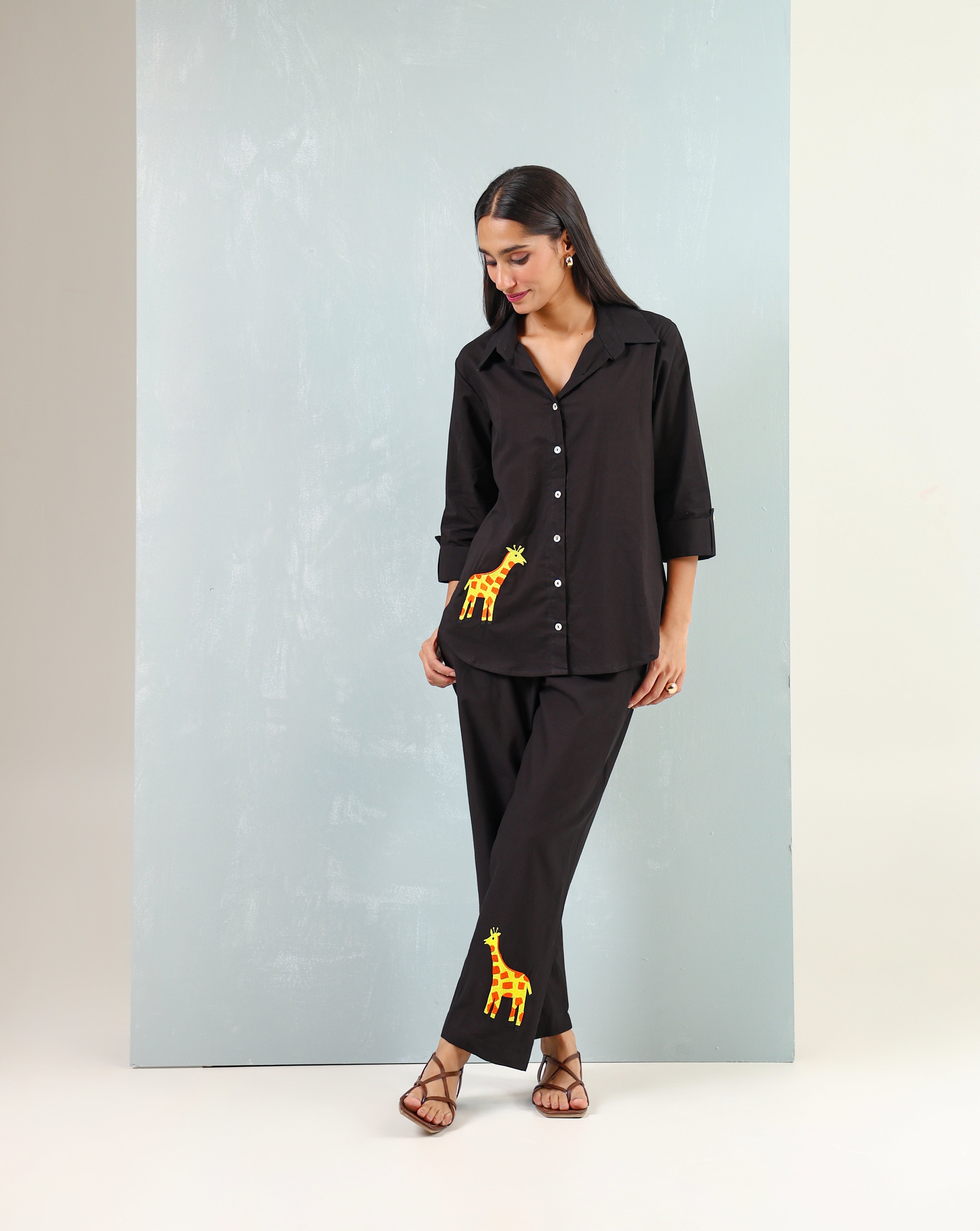 Black Giraffe Co-ord set