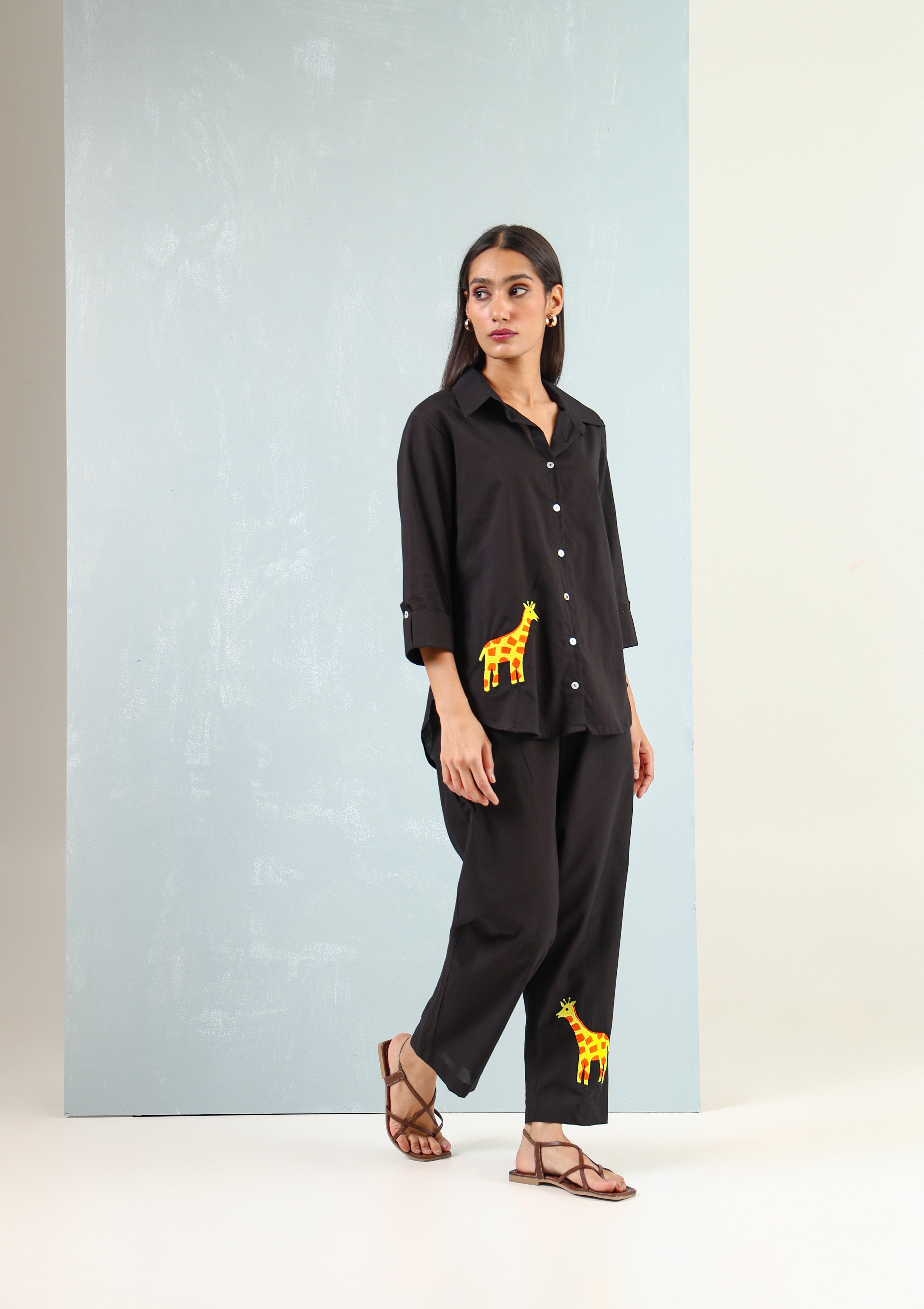 Black Giraffe Co-ord set