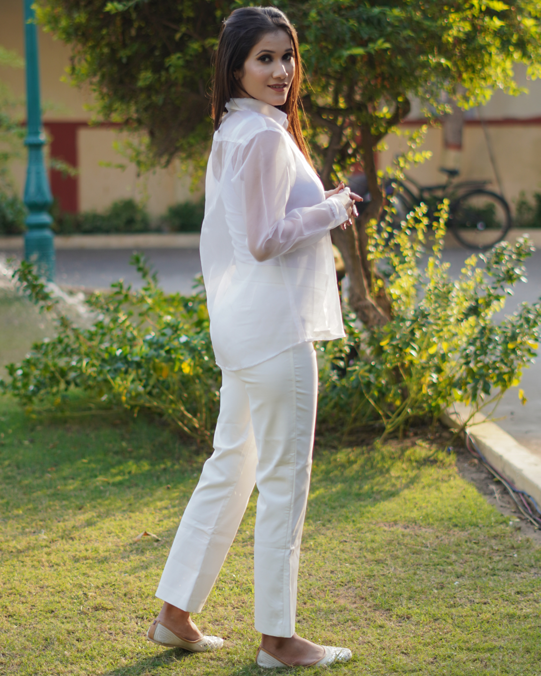 Sheer Organza Shirt