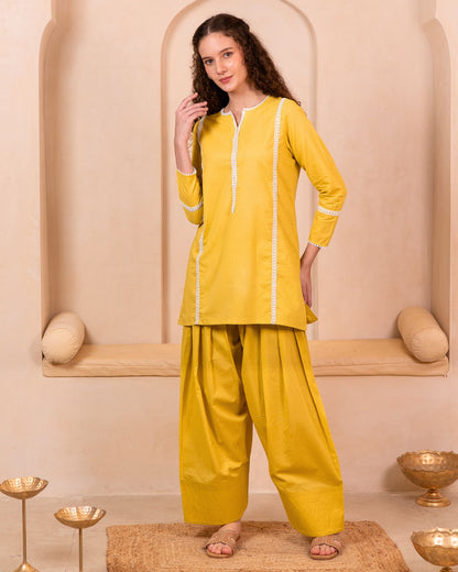 Lemon Yellow Farshi Set