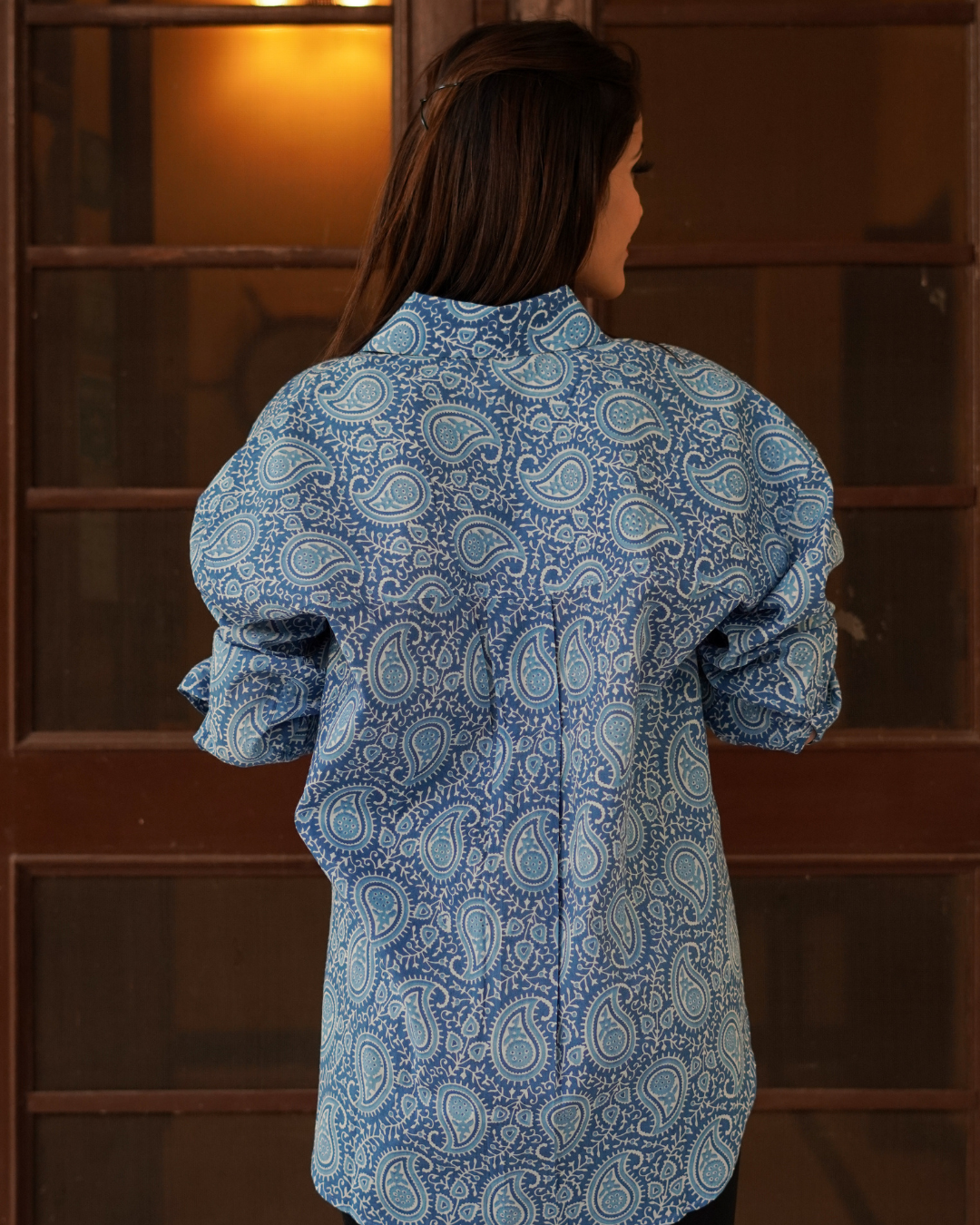 Blue Paisley Shirt