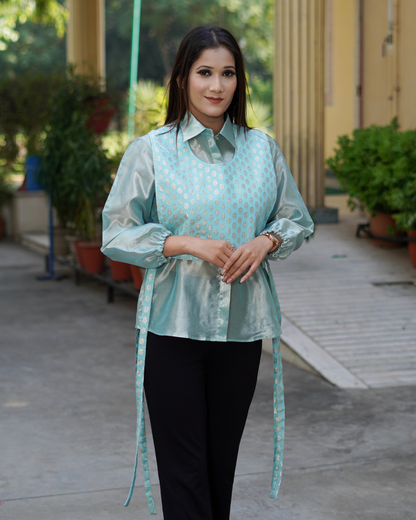 Brocade Bib