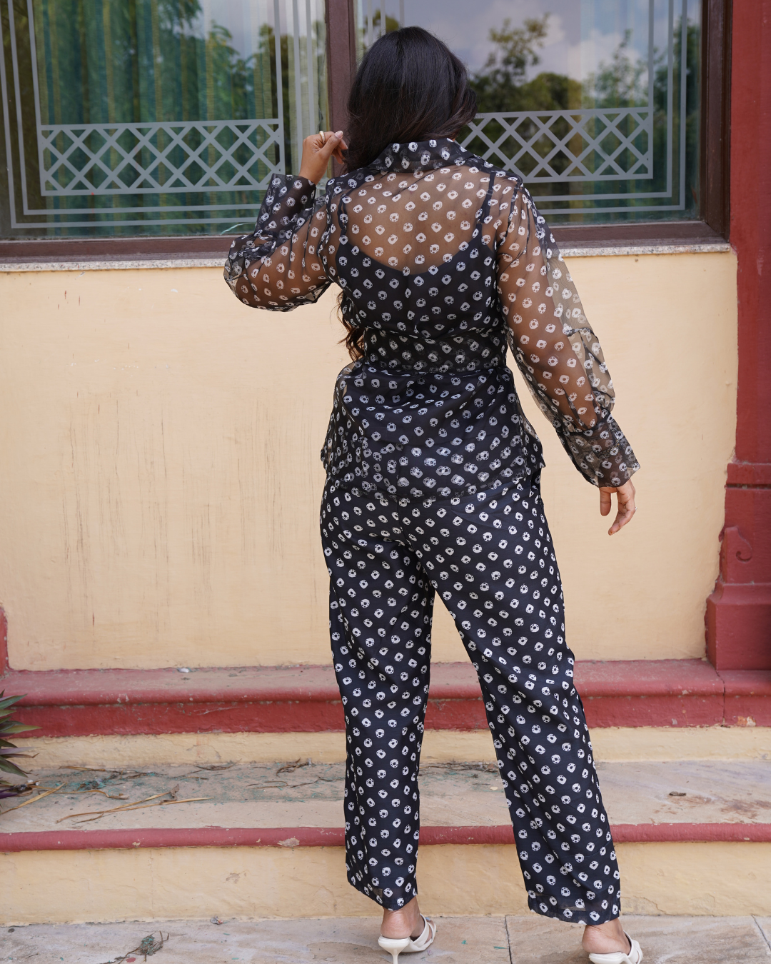 Bandhni 4 Piece Black Co-ord Set