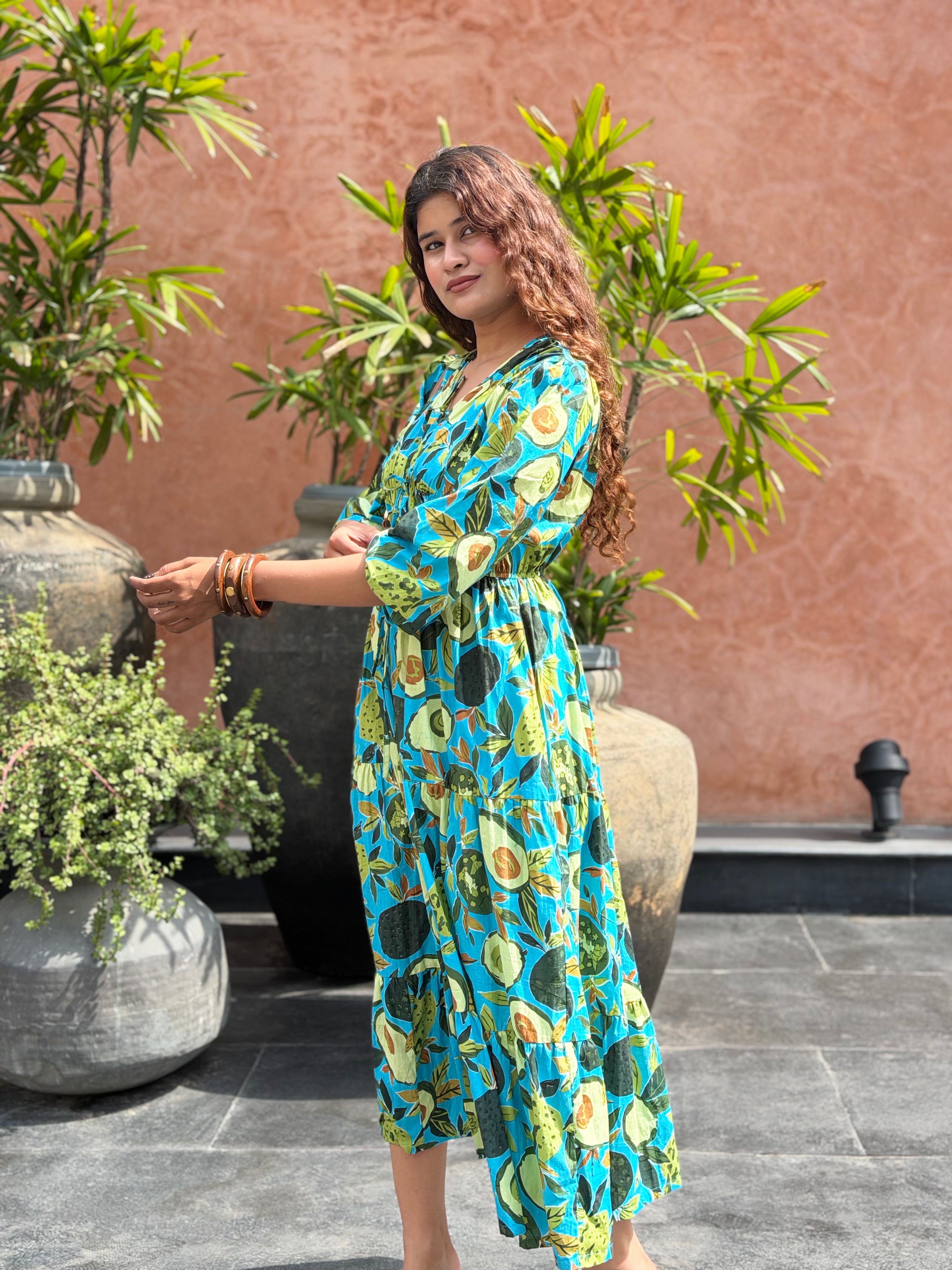 Blue Avocado tiered Dress