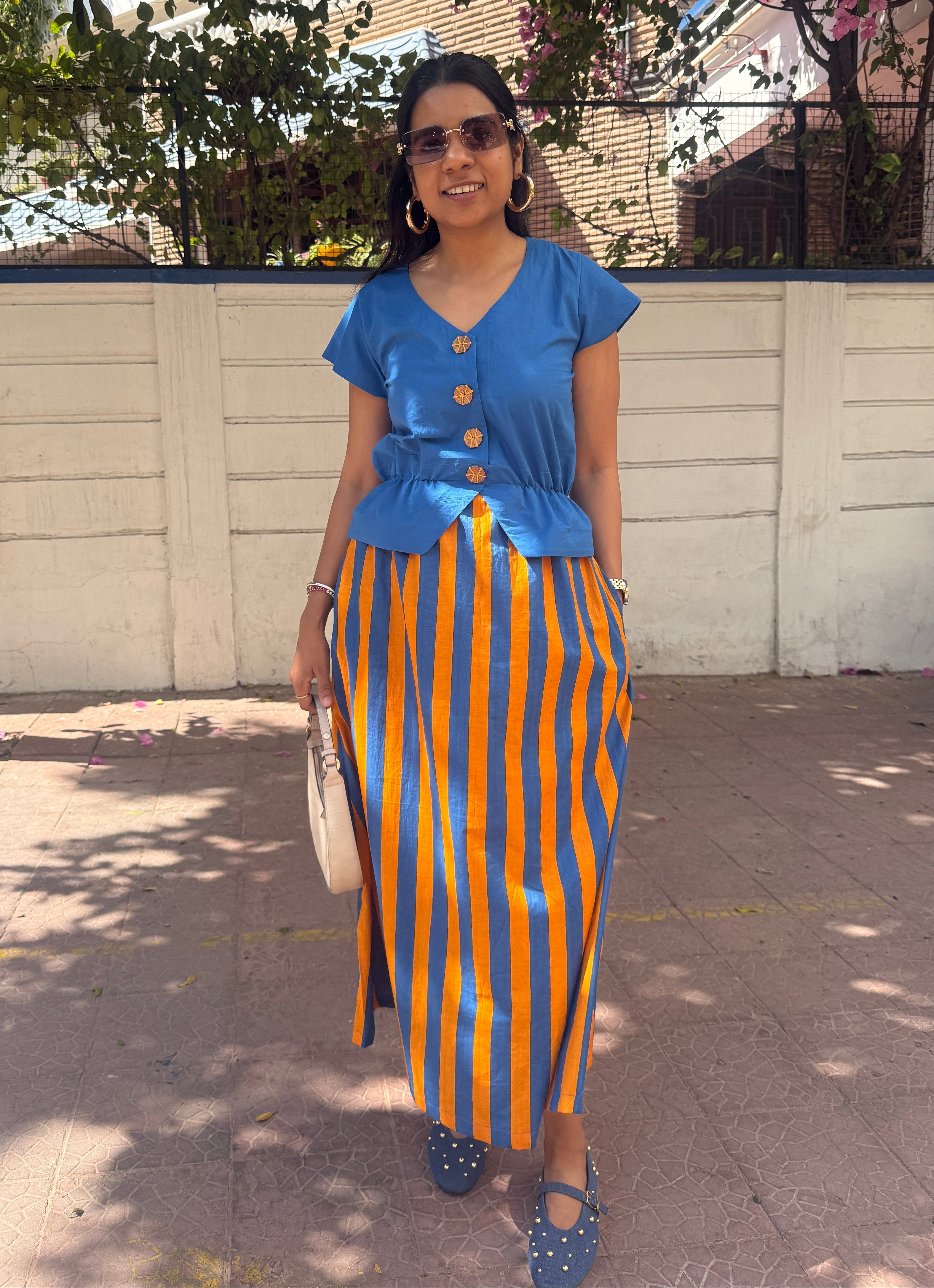 Waistcoat style cinched waist Dress