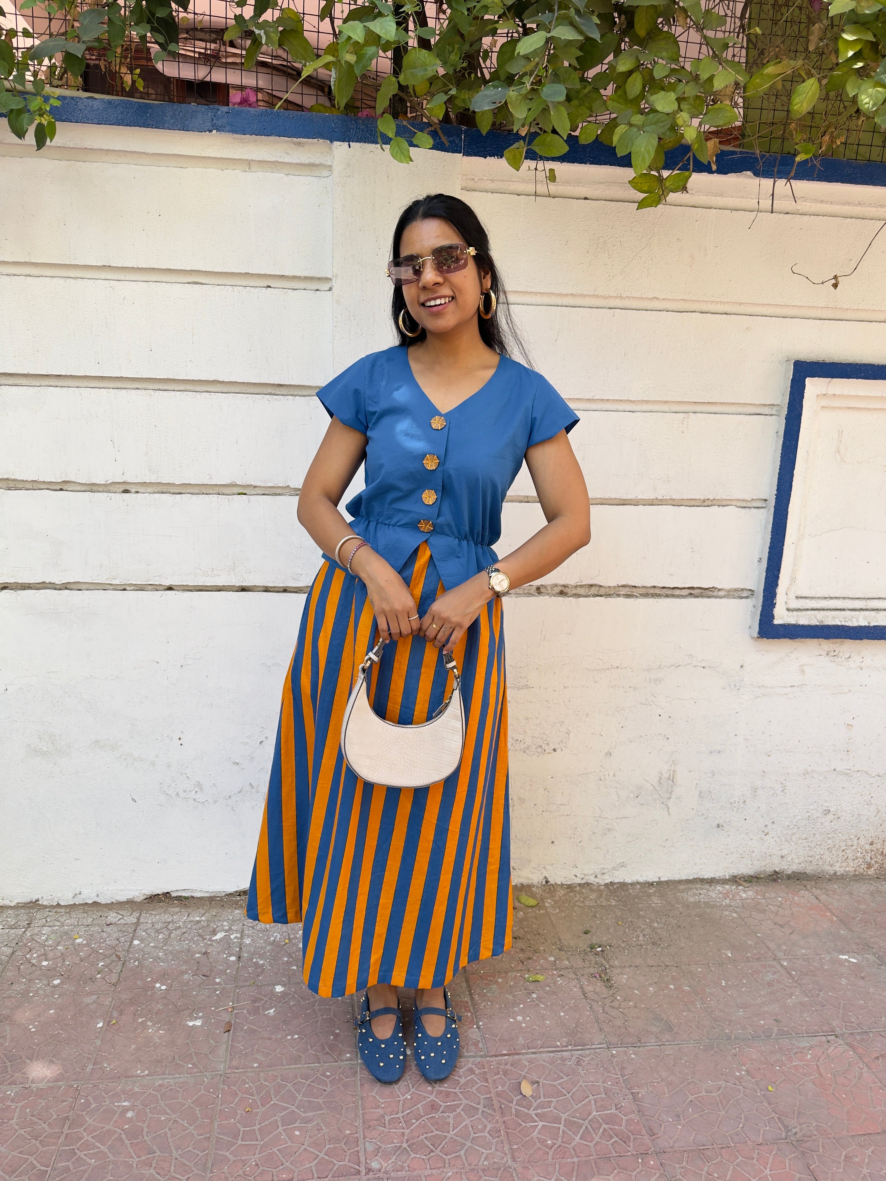 Waistcoat style cinched waist Dress