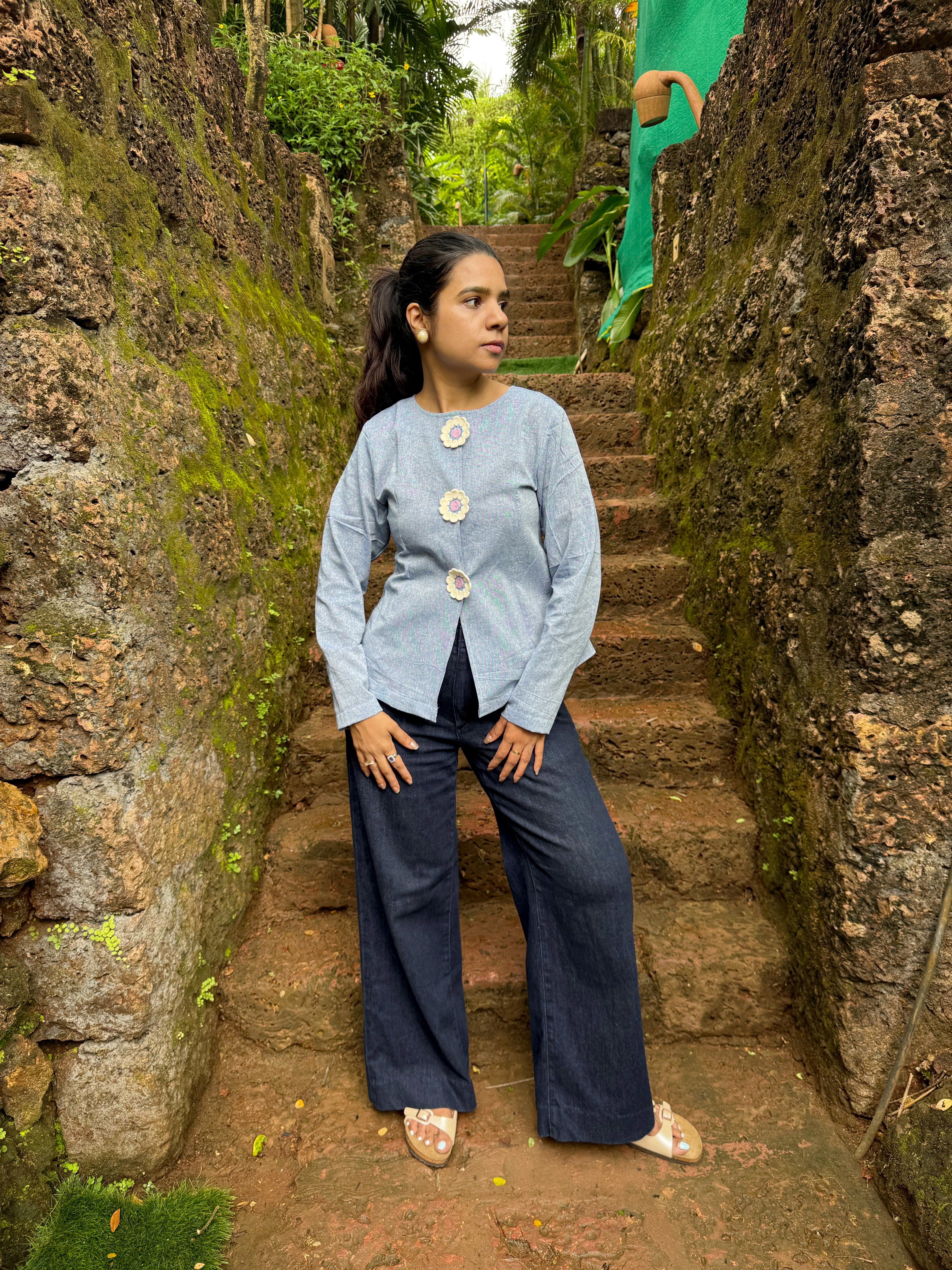 Denim jacket Style Top