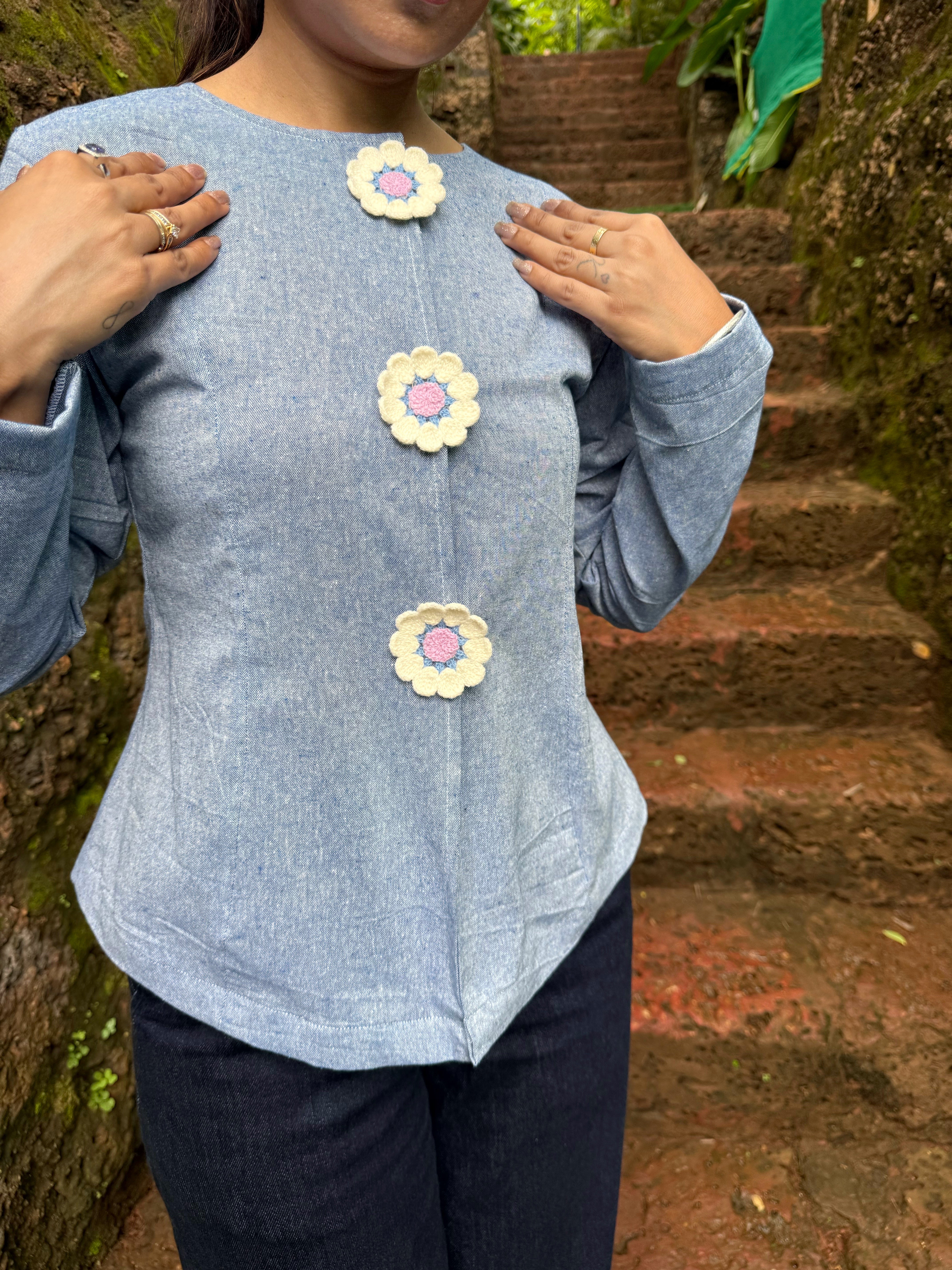 Denim jacket Style Top