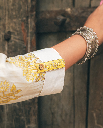 Handblocked Kurta Set
