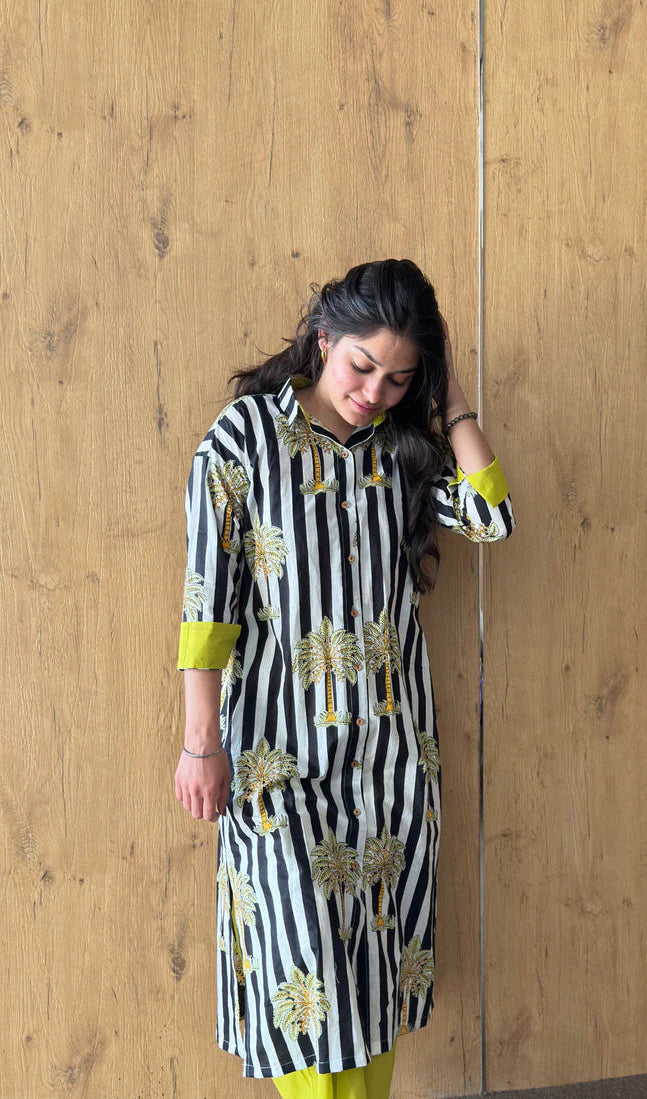 Palm tree Cotton Kurti