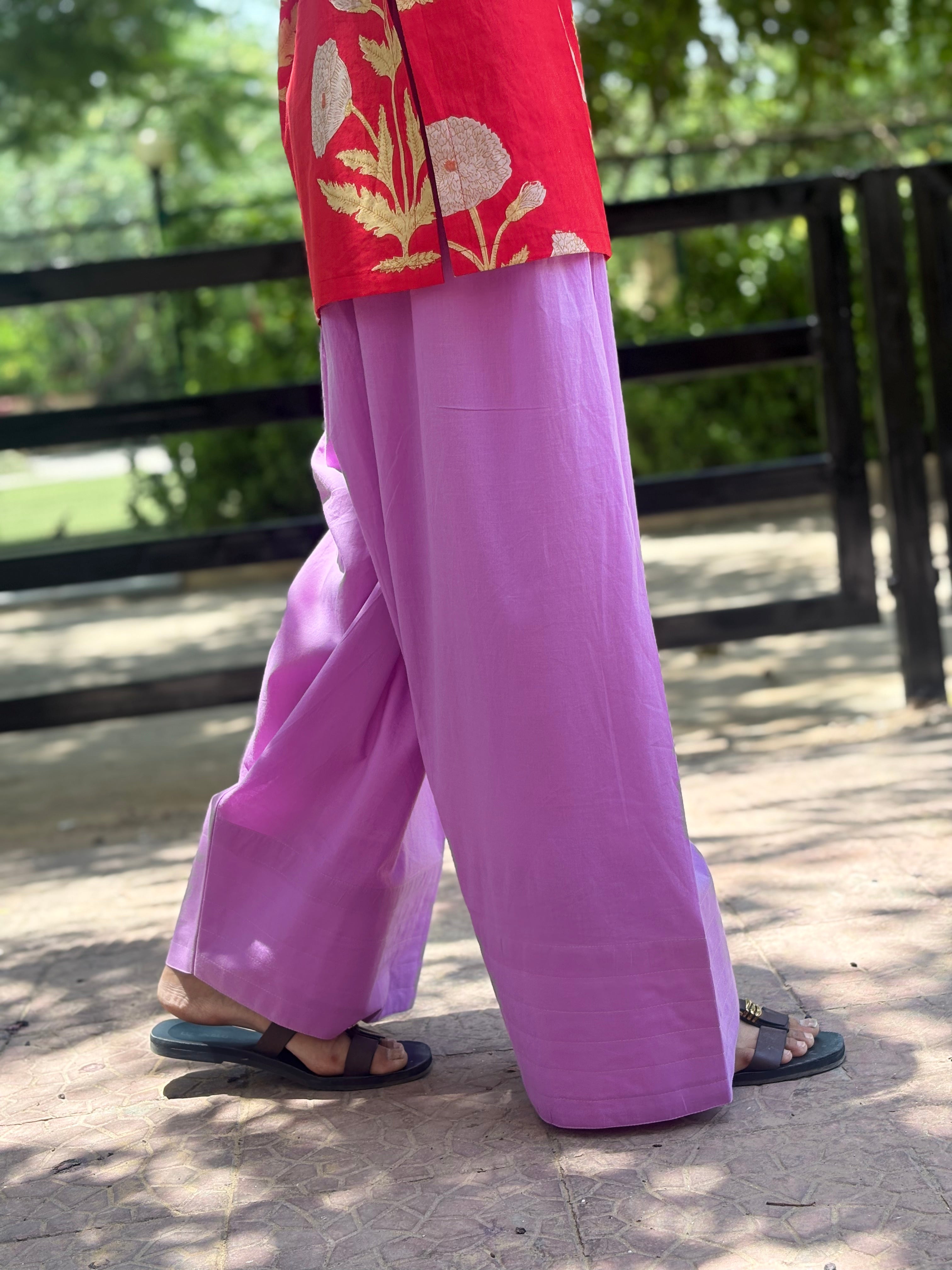 Red Buta kurta with Contrast Farshi Salwar