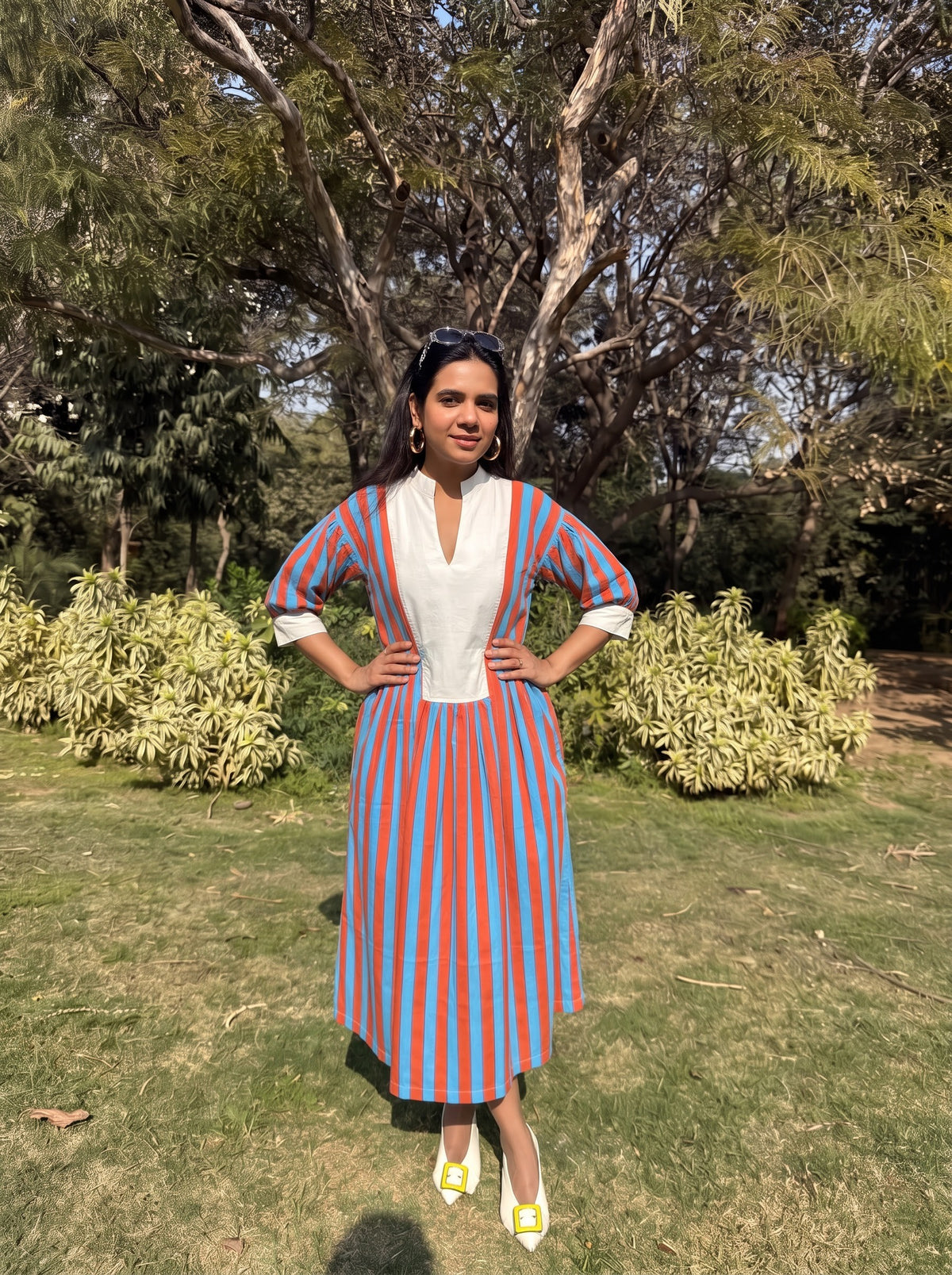 Sunset Sky Striped Dress