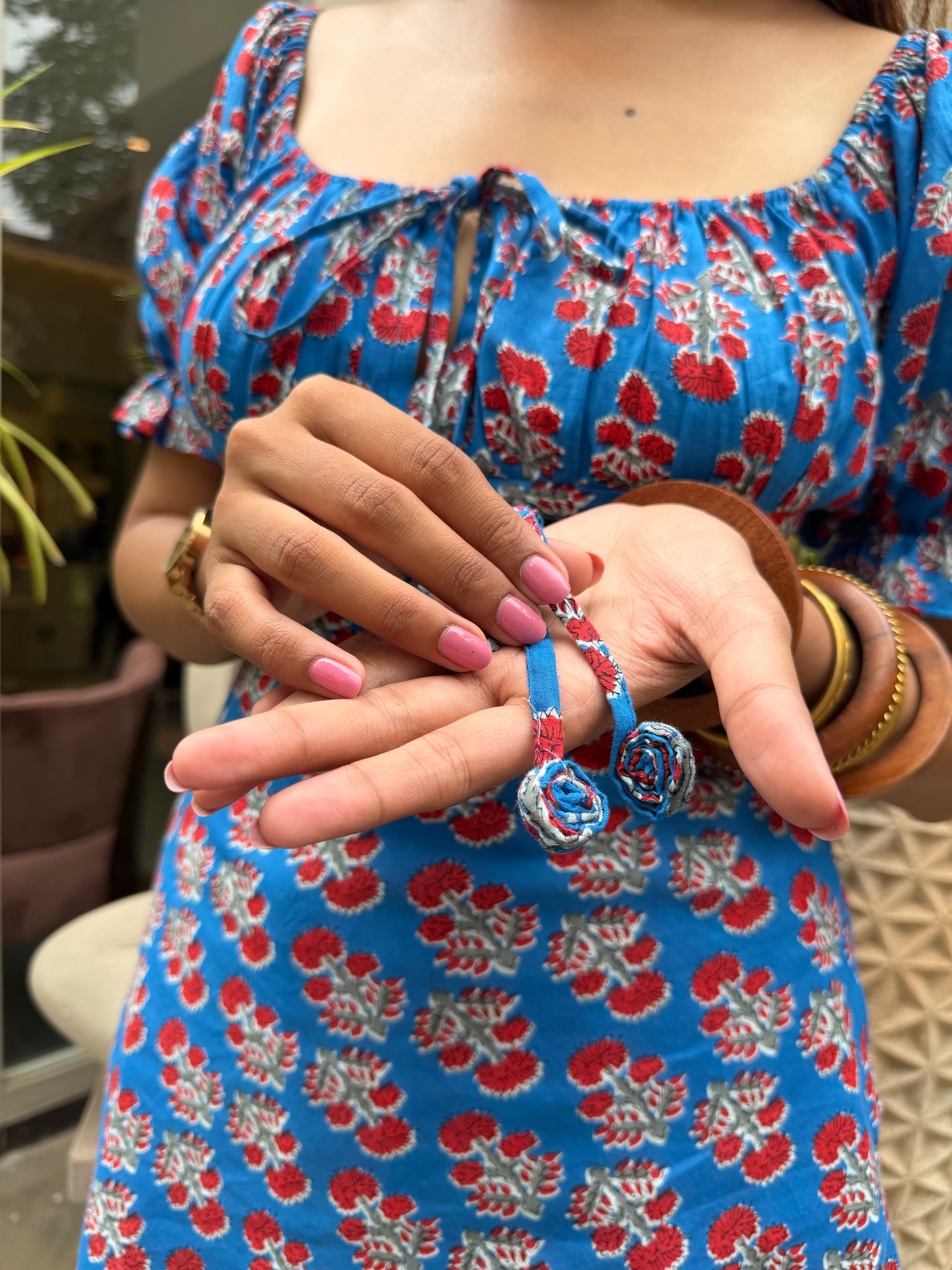 Blue Bloom Kurti