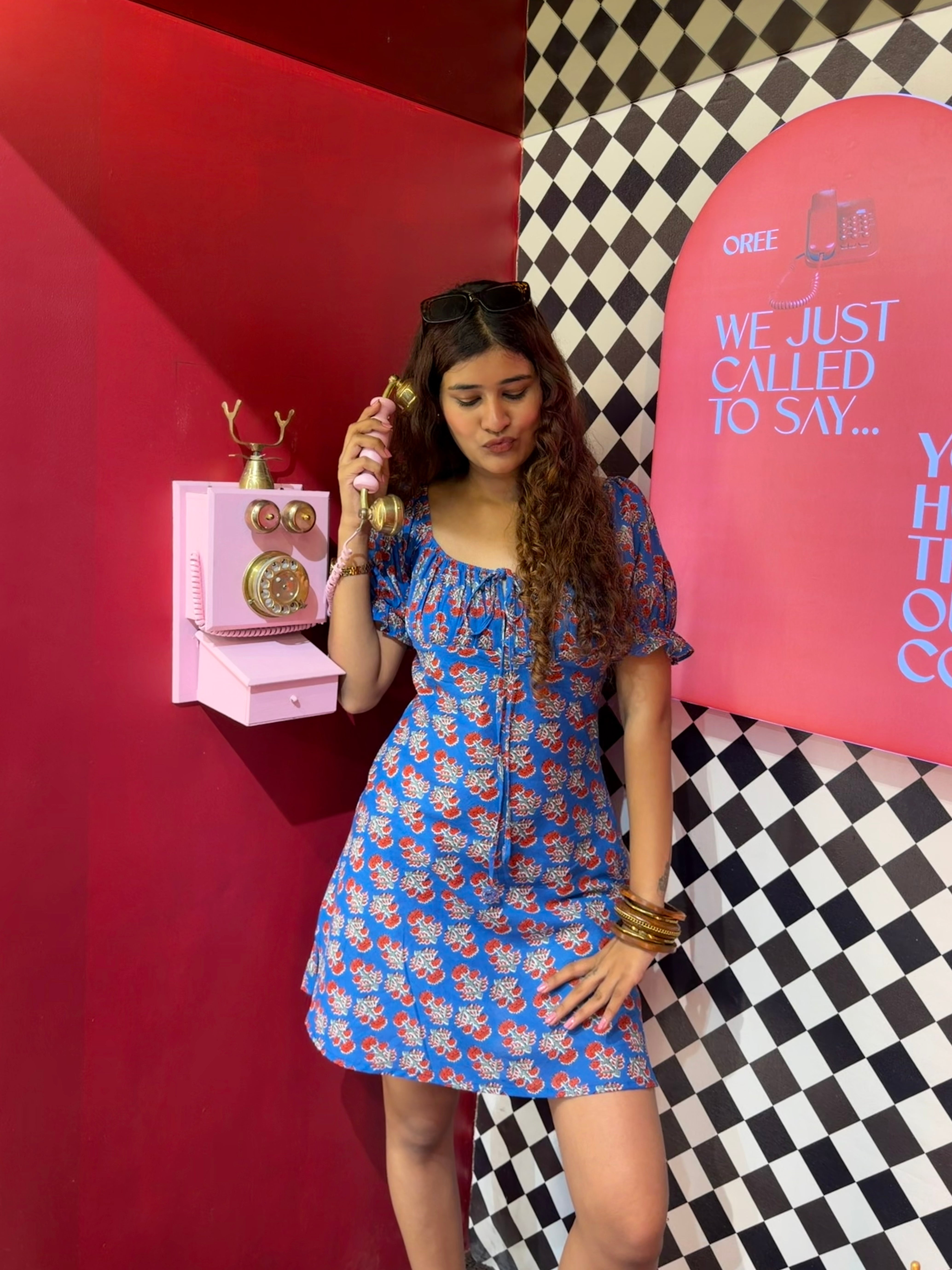 Summer Blue Bloom Dress