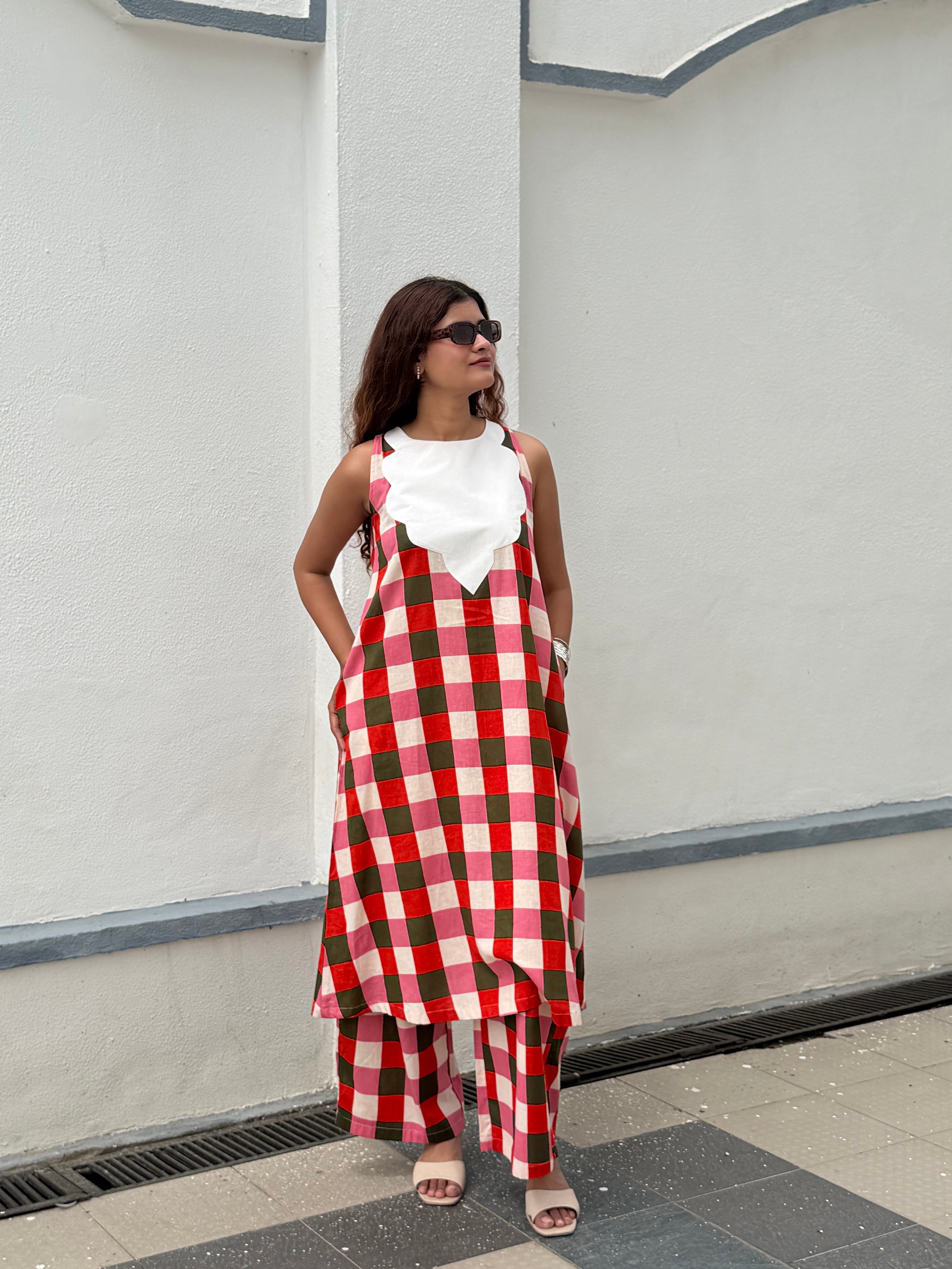 Madras Co-ord Set